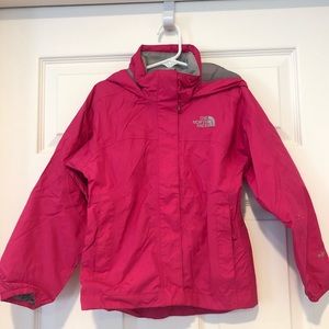 The North Face girls’ rain jacket, size 5/xxs